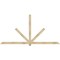 Ekena Millwork Kennewick Rough Sawn Timber Gable Bracket, Douglas Fir, 108"W x 54"H x 2"D x 4"F, 12/12 Pitch GBW108X54X0204KEN00RDF - alternate 1
